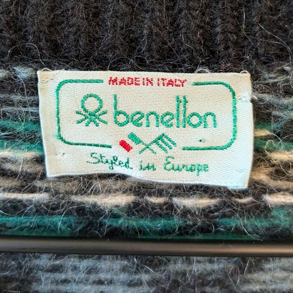 Vintage Benellon Made in Italy Mohair Wool Cardigan Holiday Grandpa Christmas - Picture 4 of 6